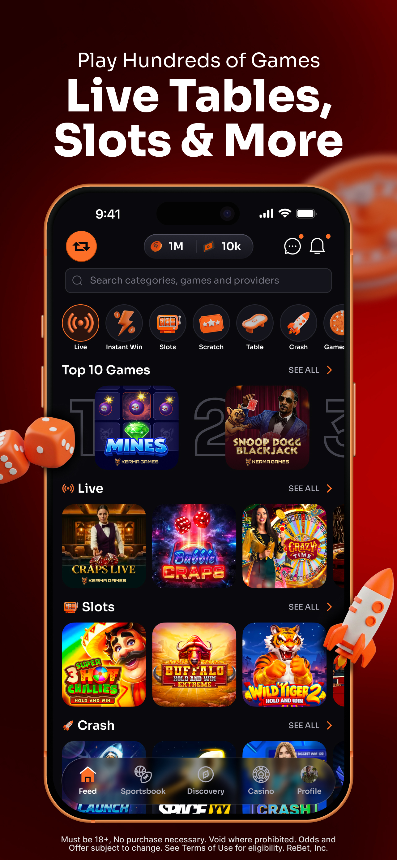 ReBet: Social Sports & Casino