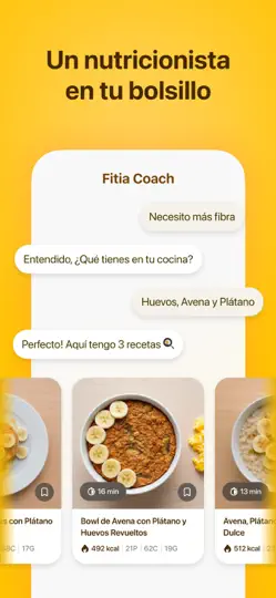 Captura de pantalla de Fitia: Contador De Calorías en iPhone 4