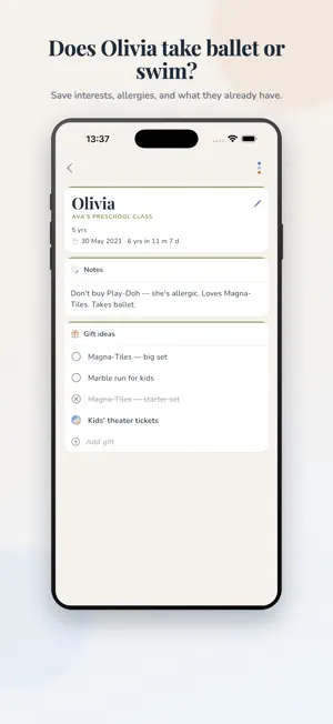 Gift Memory: Ideas & Birthdays screenshot 4