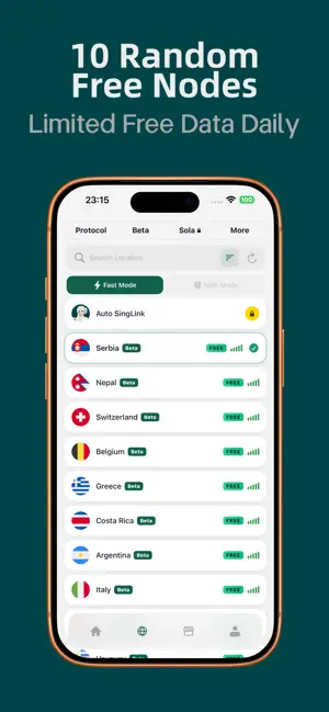 SingLinkVPN screenshot 2