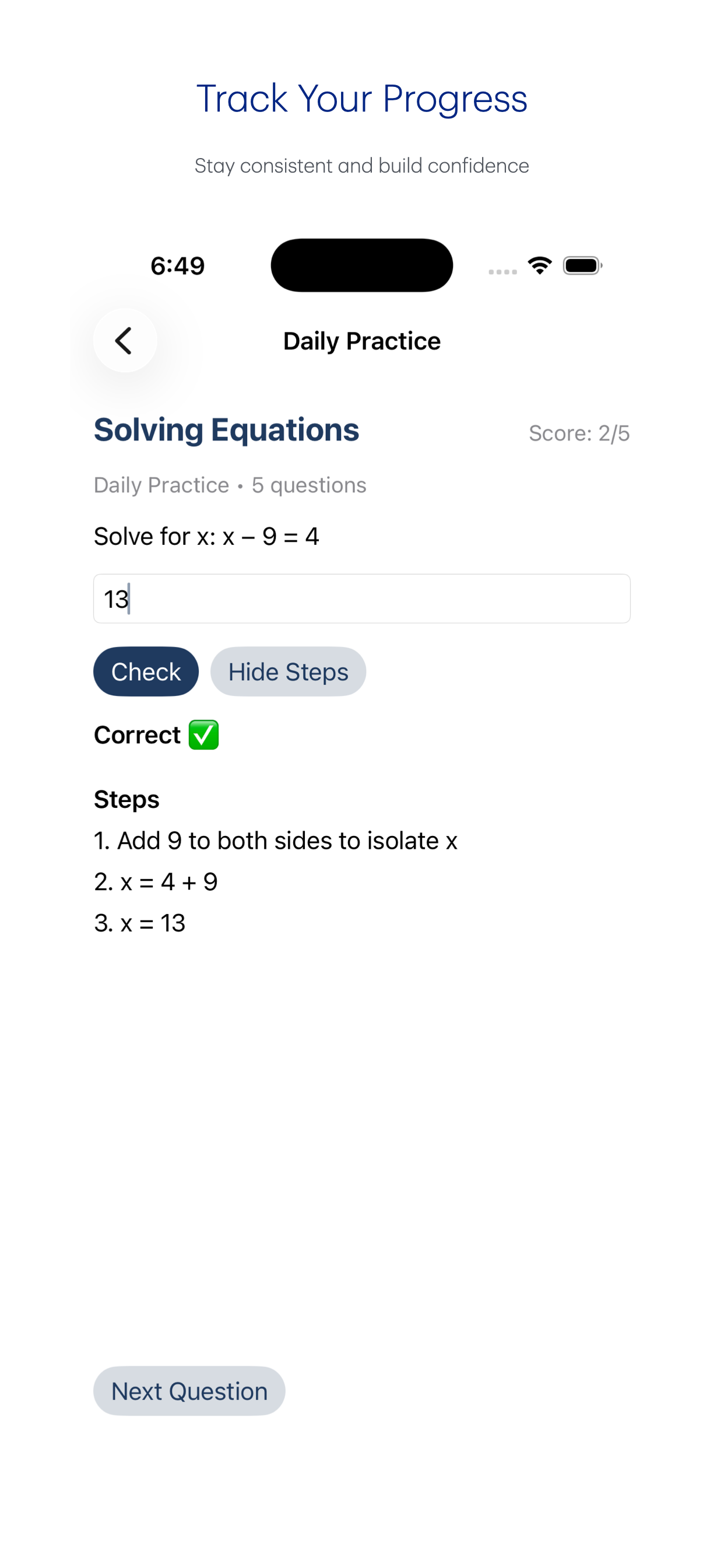 Algebra Coach screenshot 4