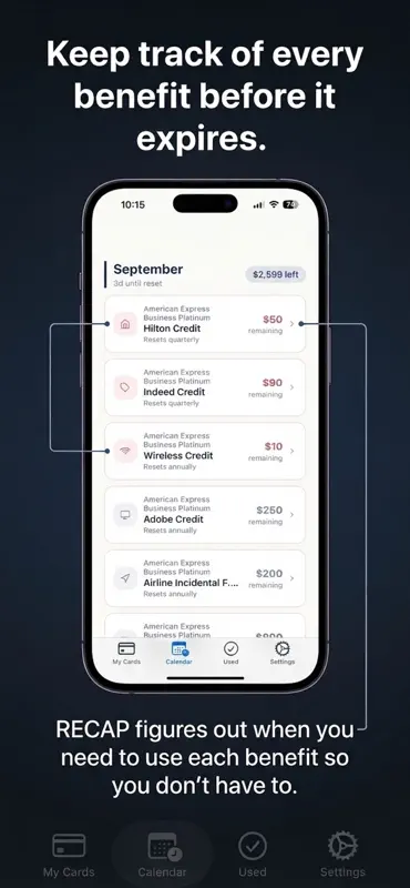 RECAP: Never Waste a Benefit screenshot 2 of 4