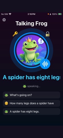 Talking Frog iPhone screenshot