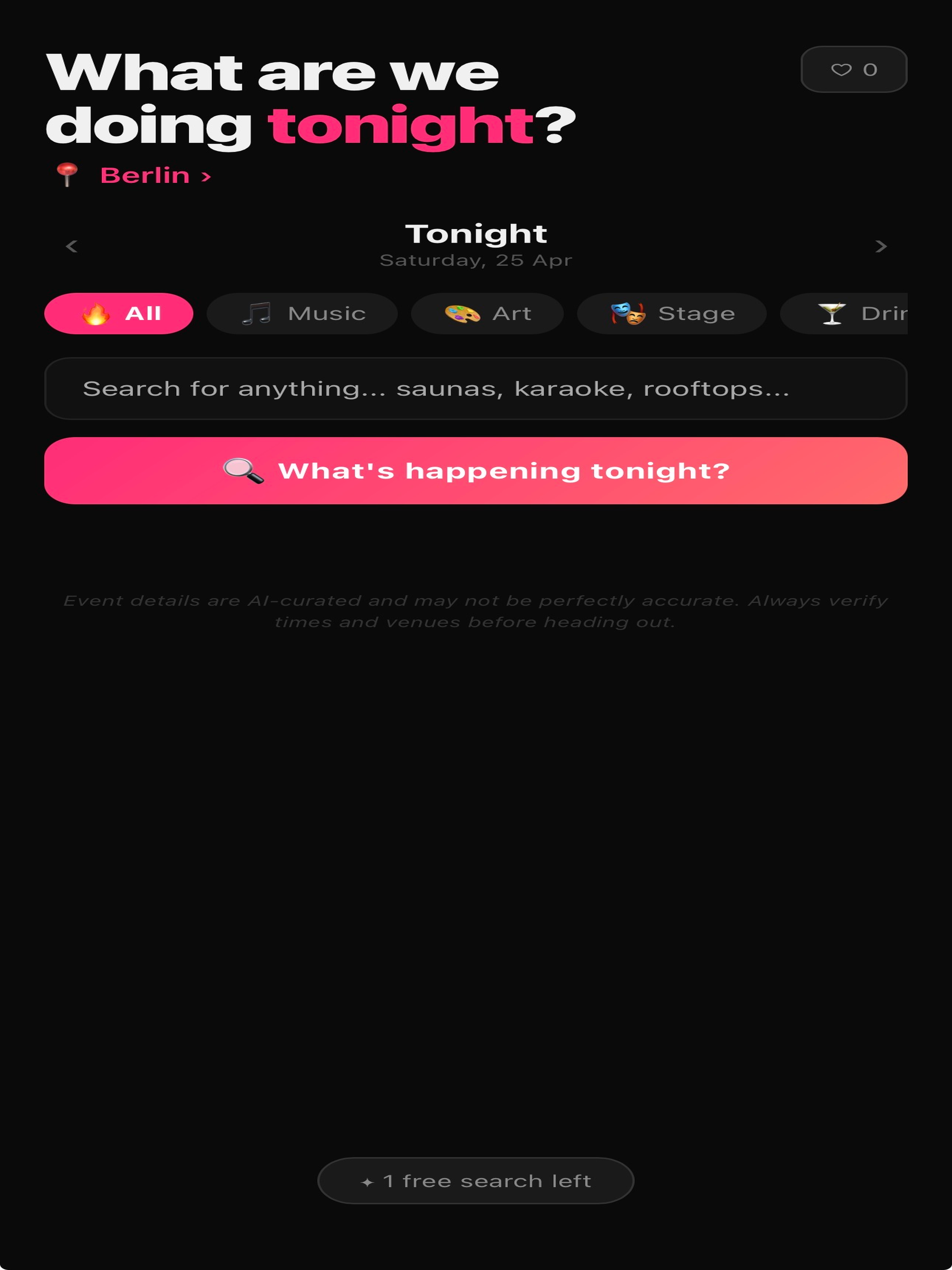 Tonight. screenshot 7