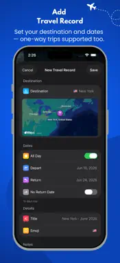 My Travels Countdown screenshot 5
