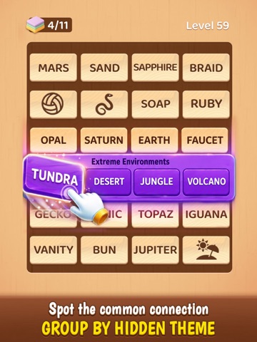 Word Association Match Puzzle iPad screenshot
