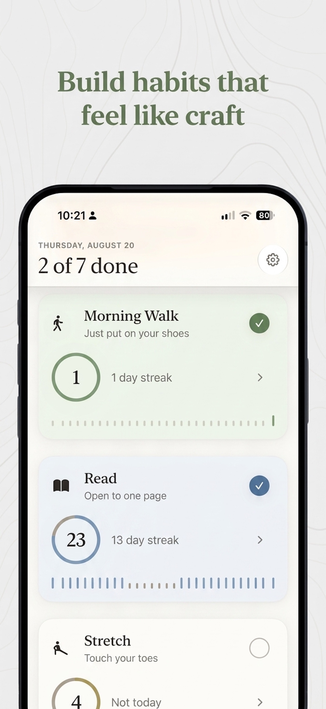 Screenshot 1 of Olea: ADHD Habit Tracker