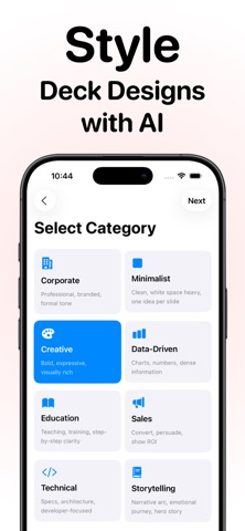 Presentation Maker - PresentAI iPhone screenshot