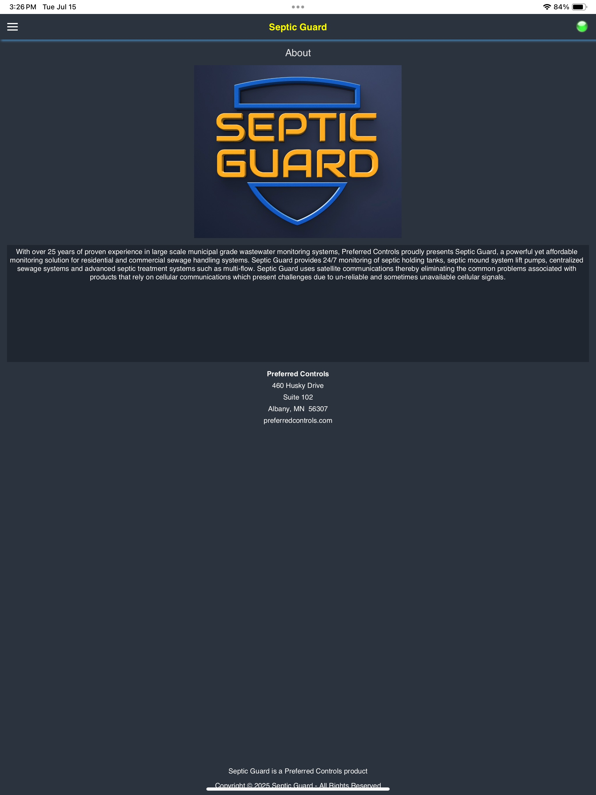 Septic Guard Client