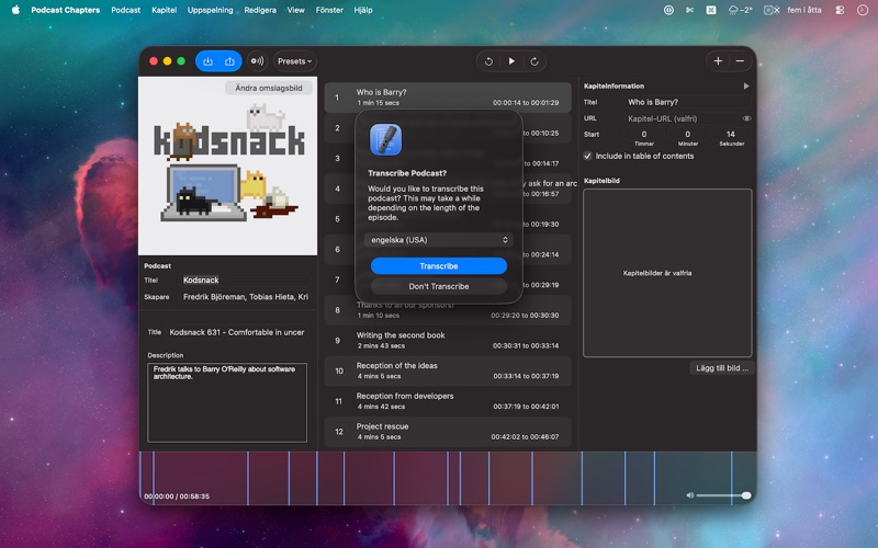 Screenshot #2 pour Podcast Chapters