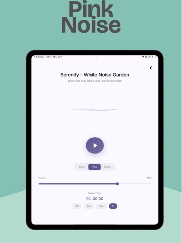Serenity - White Noise Garden iPad screenshot