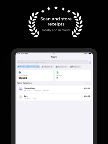 Receipts: Side Hustle Tax iPad screenshot