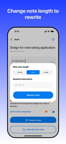 Evonote screenshot