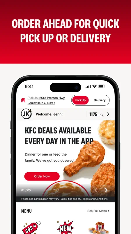 KFC US: Ordering & Delivery screenshot 3 of 8