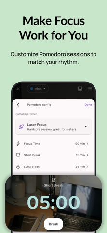 BeFocus: Task & Pomodoro Timer Screenshot 6 of 7