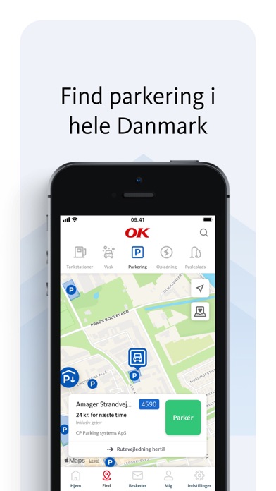 OK: Tank, oplad, vask, parker Screenshot