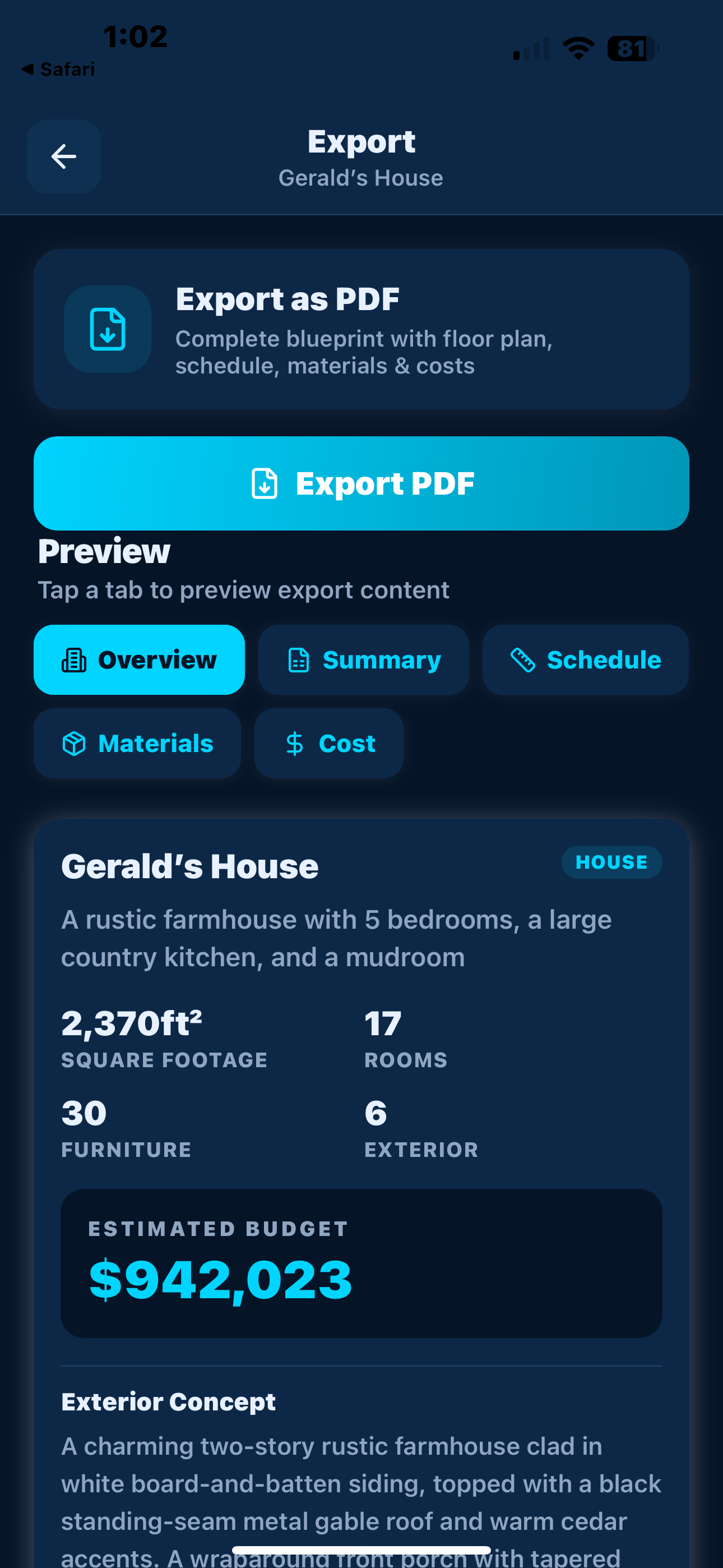 Blueprint Builder AI screenshot 8