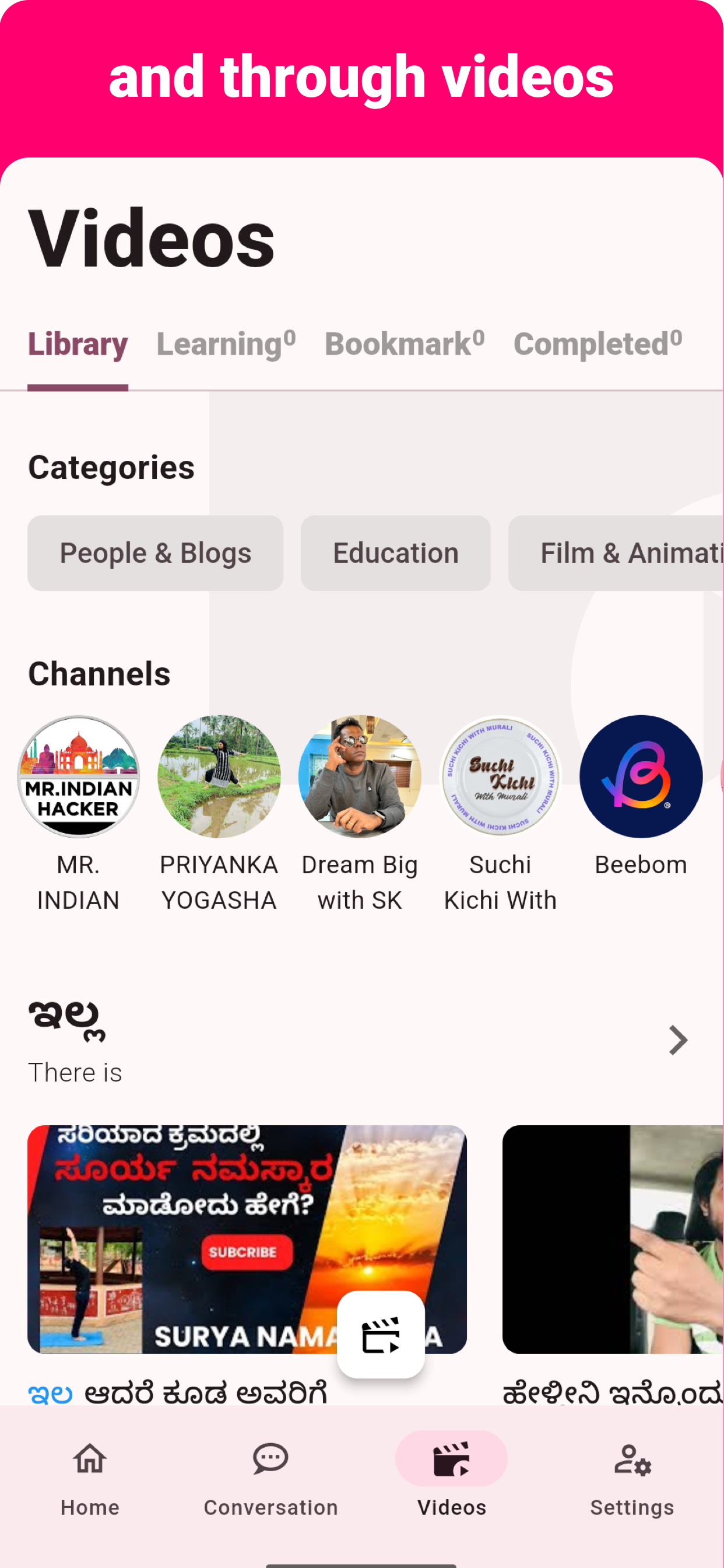 Kannada - Listening Speaking