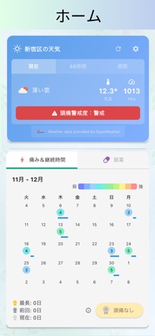 頭痛ノート のスクリーンショット