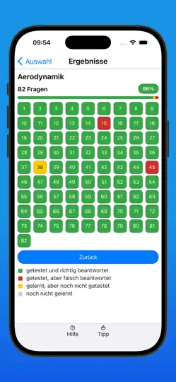 Screenshot von Fallschirmsprung Lernfragen auf dem iPhone 6