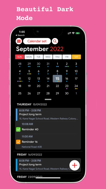 Color Calendar Organization