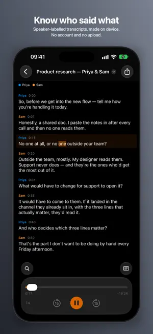 Cadence - Audio Transcription screenshot 1