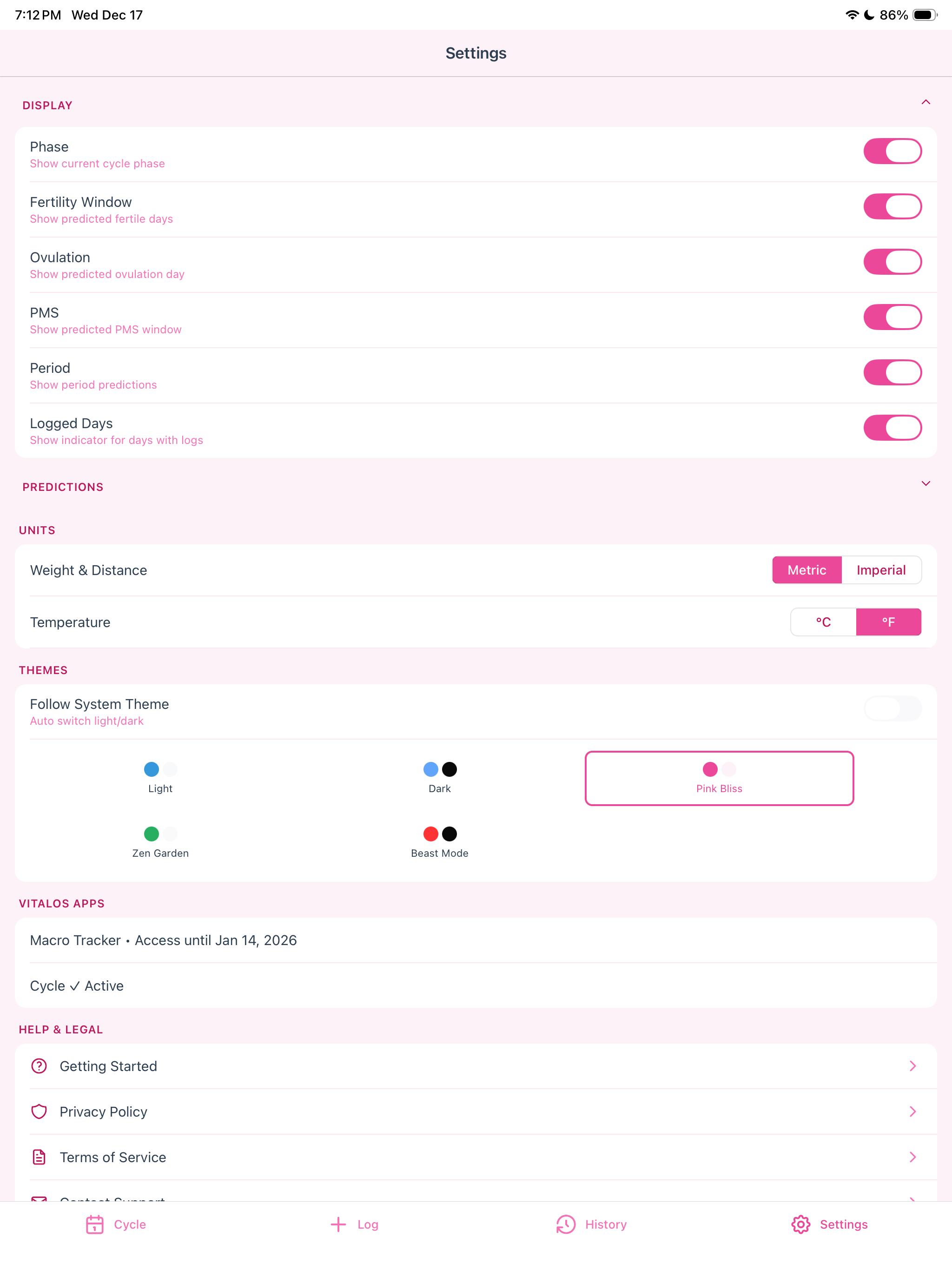 VitalOS Cycle screenshot 14