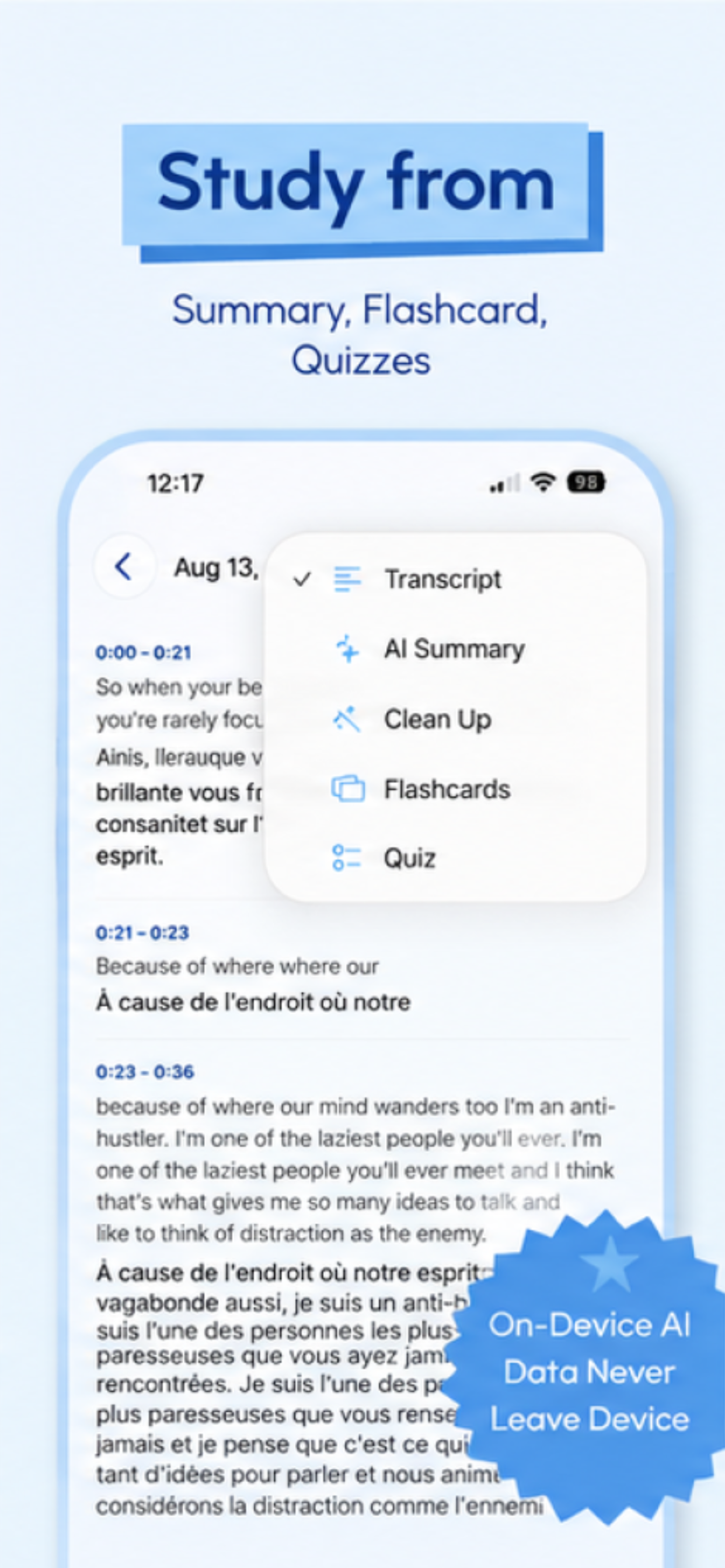 SpeechNotes+: Private AI Memos screenshot 2