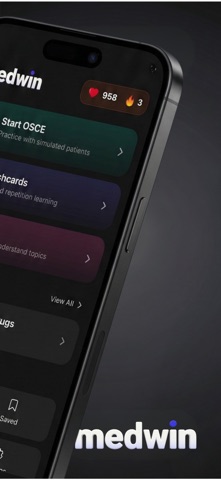 Medwin: OSCEs, MCQs & Notes iPhone screenshot