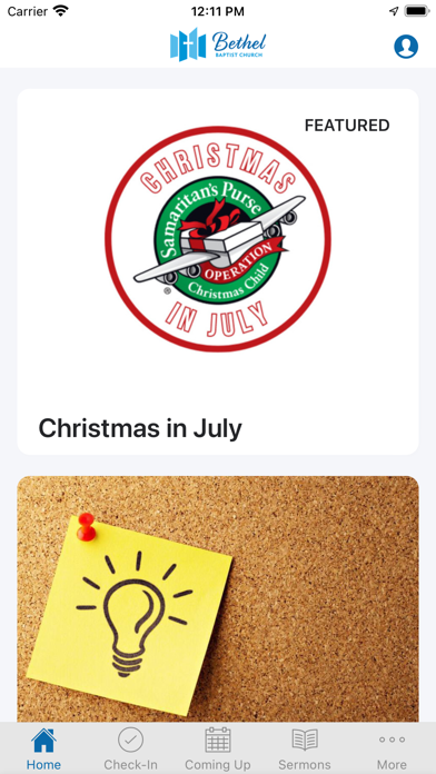 Bethel Baptist app screenshot