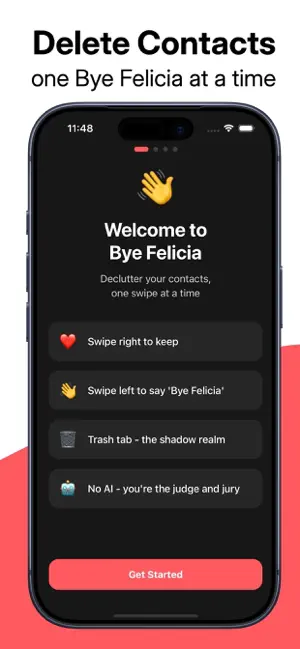 Bye Felicia: Delete Contacts screenshot 1