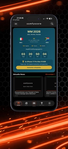 ComfyScore: Live Ergebnisse Screenshot 4 of 5