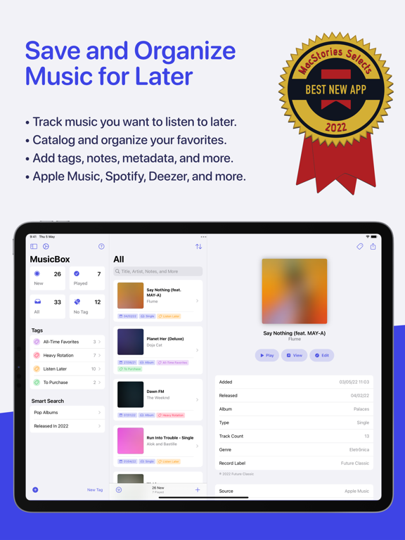 MusicBox: Catalog and Organize
