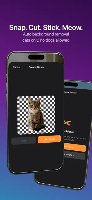 Caticker - Cat Photo Stickers 截图