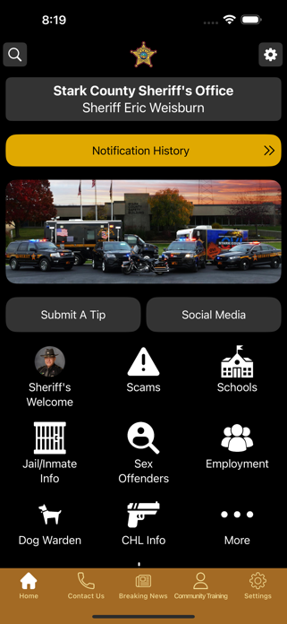 Stark County Sheriff's Office Screenshot 1 of 3