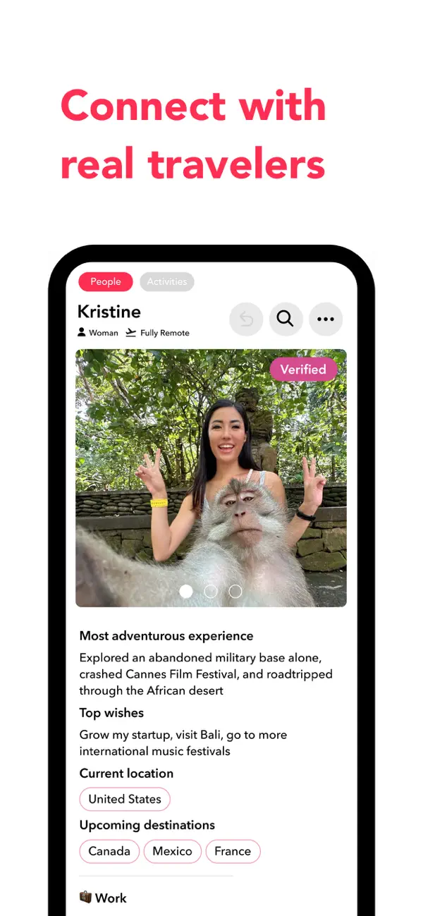 Screenshot #1 pour Nomad & Solo Travel－Fairytrail