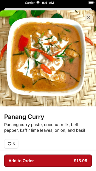 Tasty Thai To Go iPhone screenshot 3 - Food & Drink app