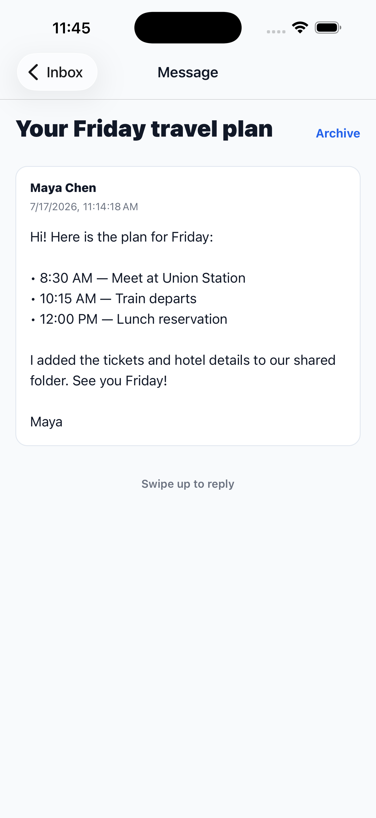 Fly Mail screenshot 2