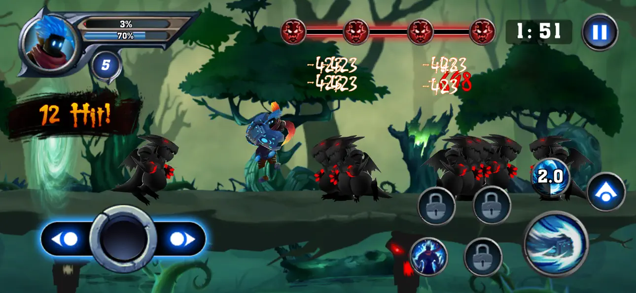 Dragon Shadow Knight iOS Mod IPA screenshot 3 - iOS game interface