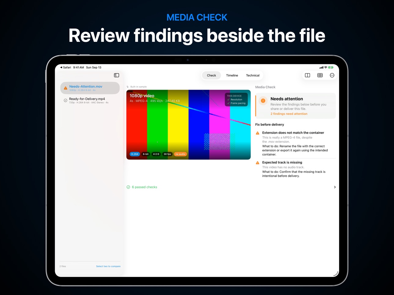 Screenshot 5 of Playhead: Media Inspector