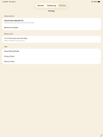 MezcalGuide iPad screenshot
