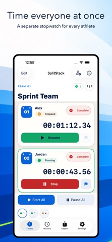 SplitStack: Team Stopwatch Screenshot 1 of 6