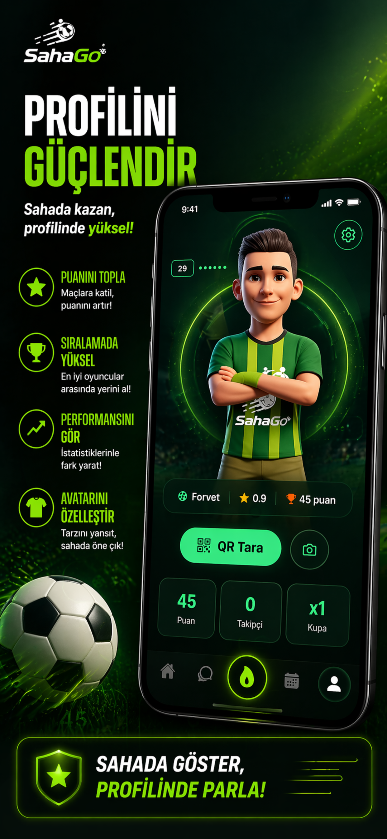 SahaGO Halı Saha Oyuncusu Bul screenshot 4