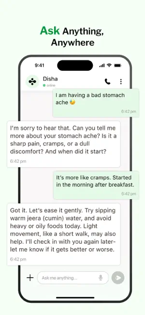 Disha: AI Health Coach iPhone screenshot 4