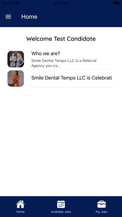 Smile Dental Temps APP Screenshot
