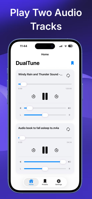 DualTune - Dual Audio Player Screenshot 1 of 4