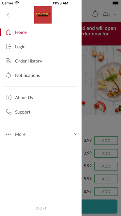 San Marino’s Pizzeria. Screenshot