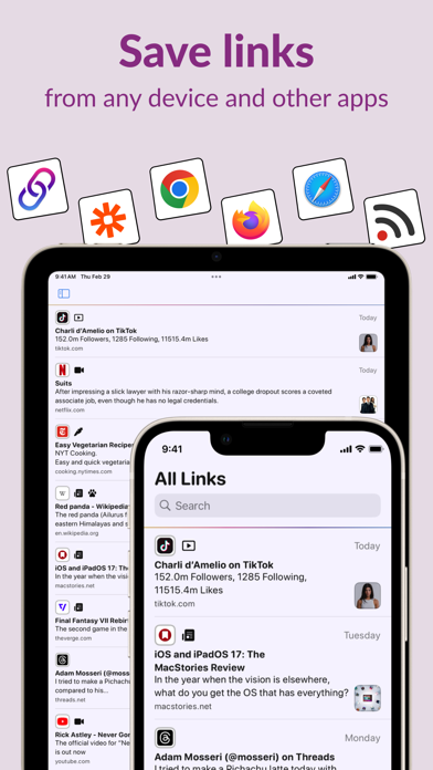 Plinky: Easily Save Links Screenshot