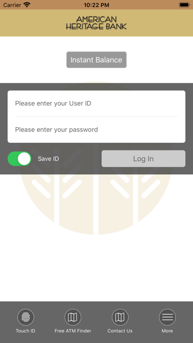 American Heritage Bank Mobile Screenshot