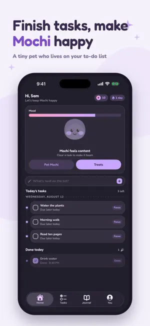 Mochi Buddy: To Do List Pet screenshot 1